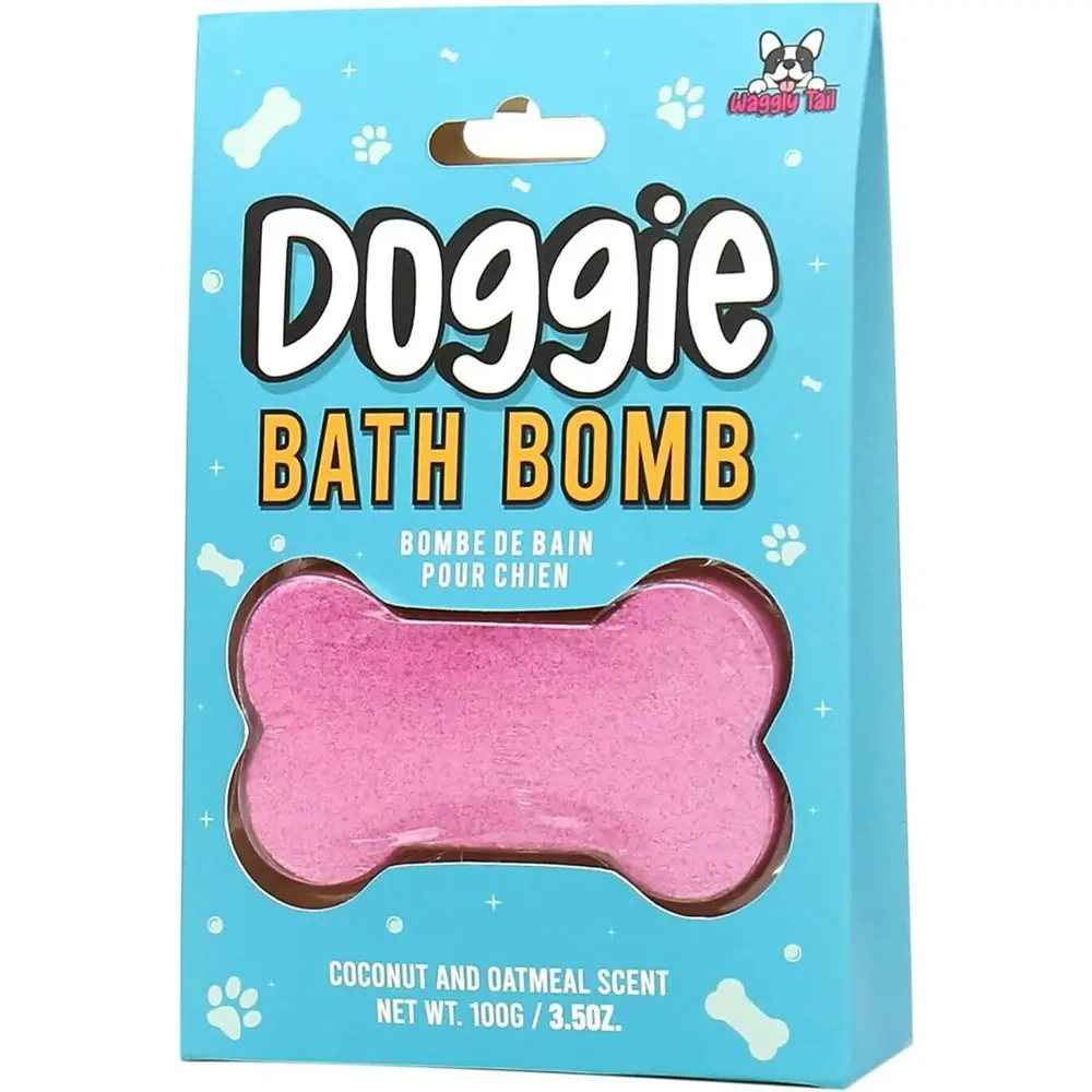 Gift Republic 100g Scented Doggie Bath Bomb Pet Bathing Fizz Coconut & Oatmeal - Beauty
