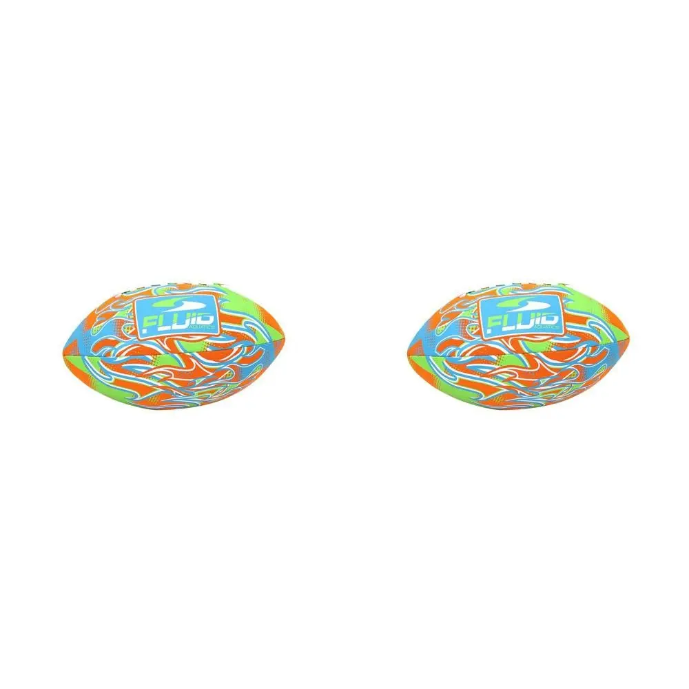 2x Fluid 9" Football Beach/Pool Outdoor Kids/Children Throw Play Toy Assorted - Sports & Outdoor