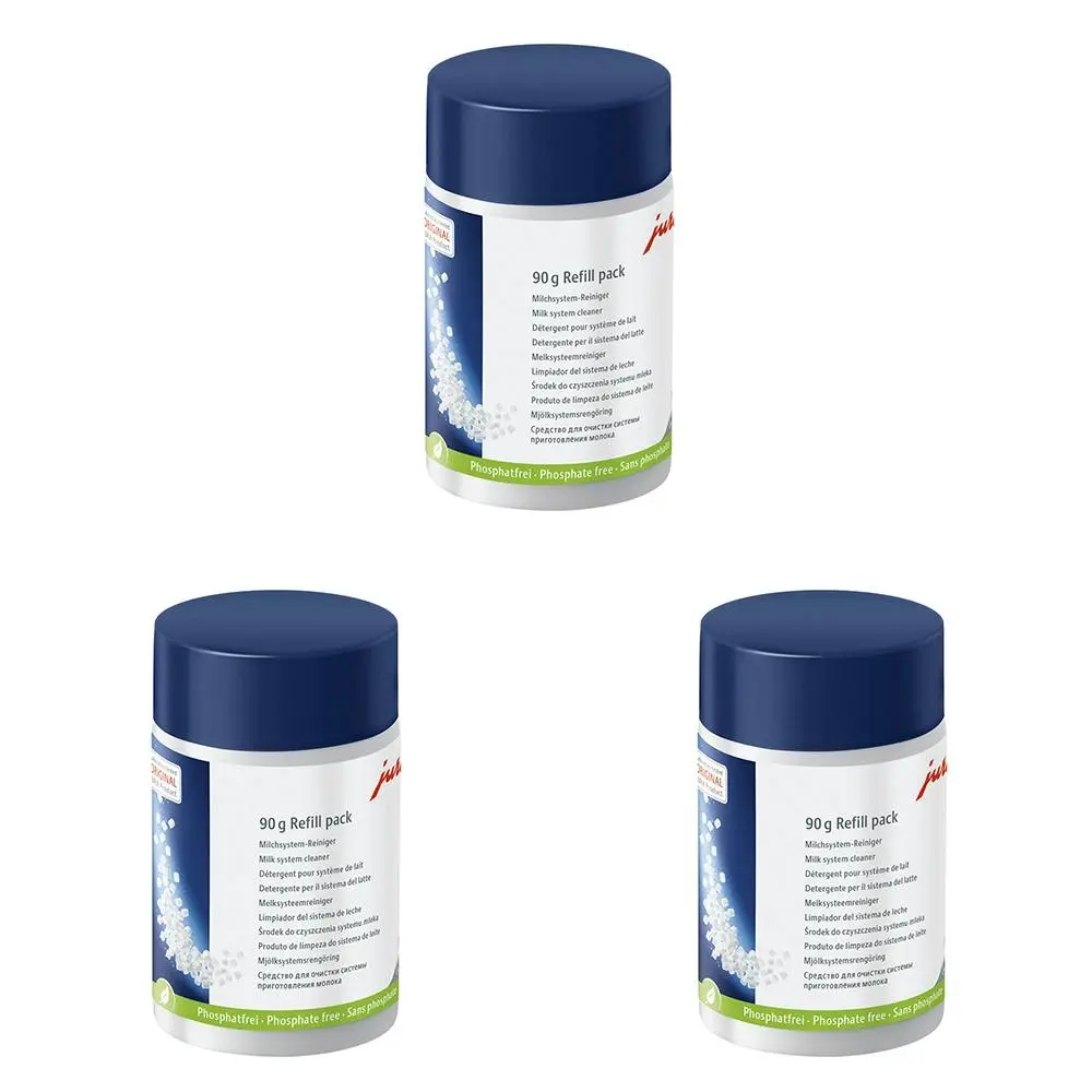 3x Jura Milk System Residue Coffee Machine Cleaner Tablets/Tabs 90g Refill - Home & Garden
