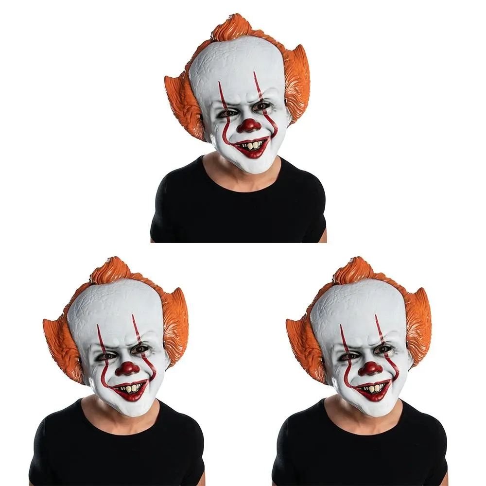 3x Stephen King It Pennywise Horror Clown Vacuform Mask Halloween Men Costume - Fashion