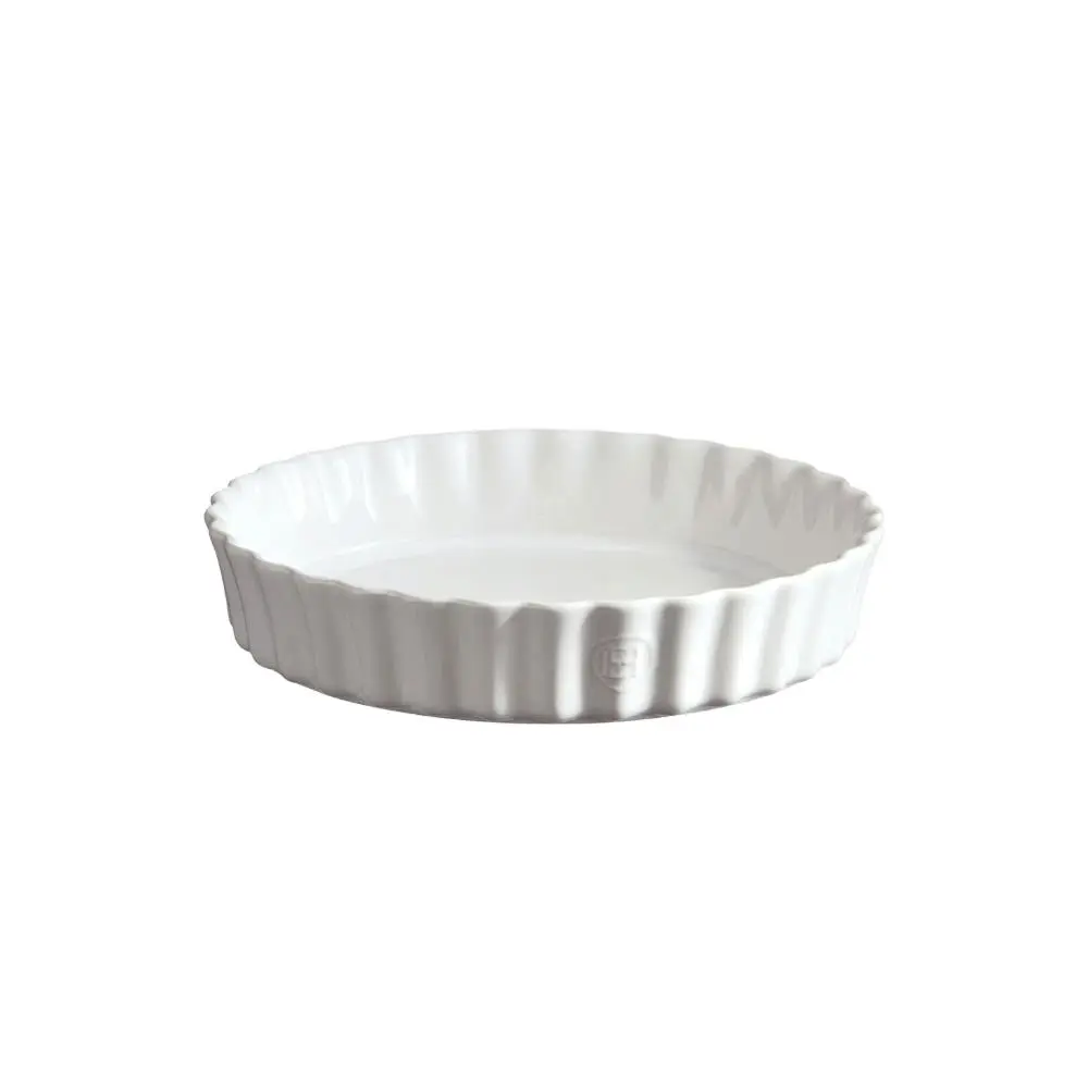 Emile Henry 24cm Ceramic Deep Tart Dish Kitchen Baking Container Round Flour - Home & Garden
