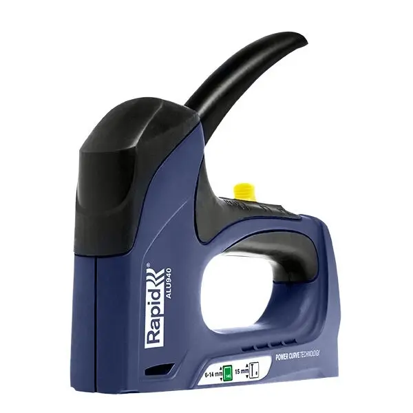 Rapid ALU940 Tacker 6/14mm Staple Gun Aluminium Hand Fastener Upholstery Stapler - Hardware