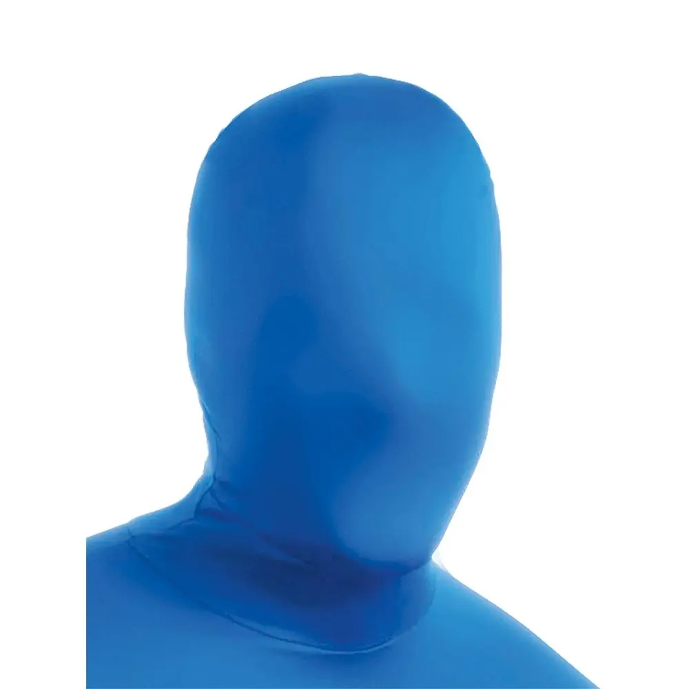 2nd Skin Full Face Mask Sports Fan Halloween Party Adult Unisex Costume Blue - Fashion