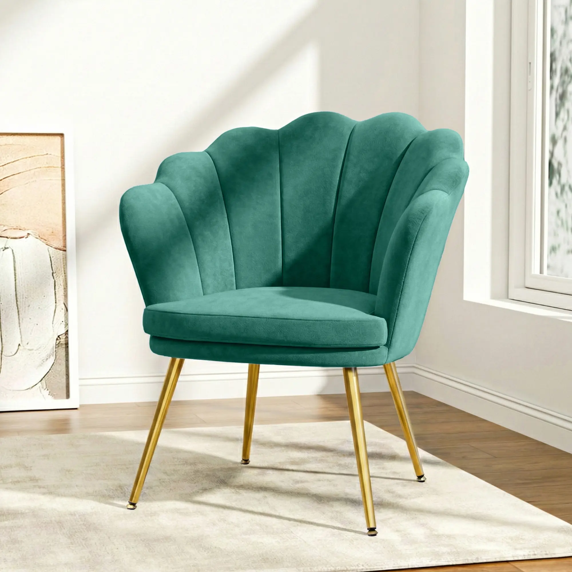 Artiss Armchair Velvet Green Callista - Furniture