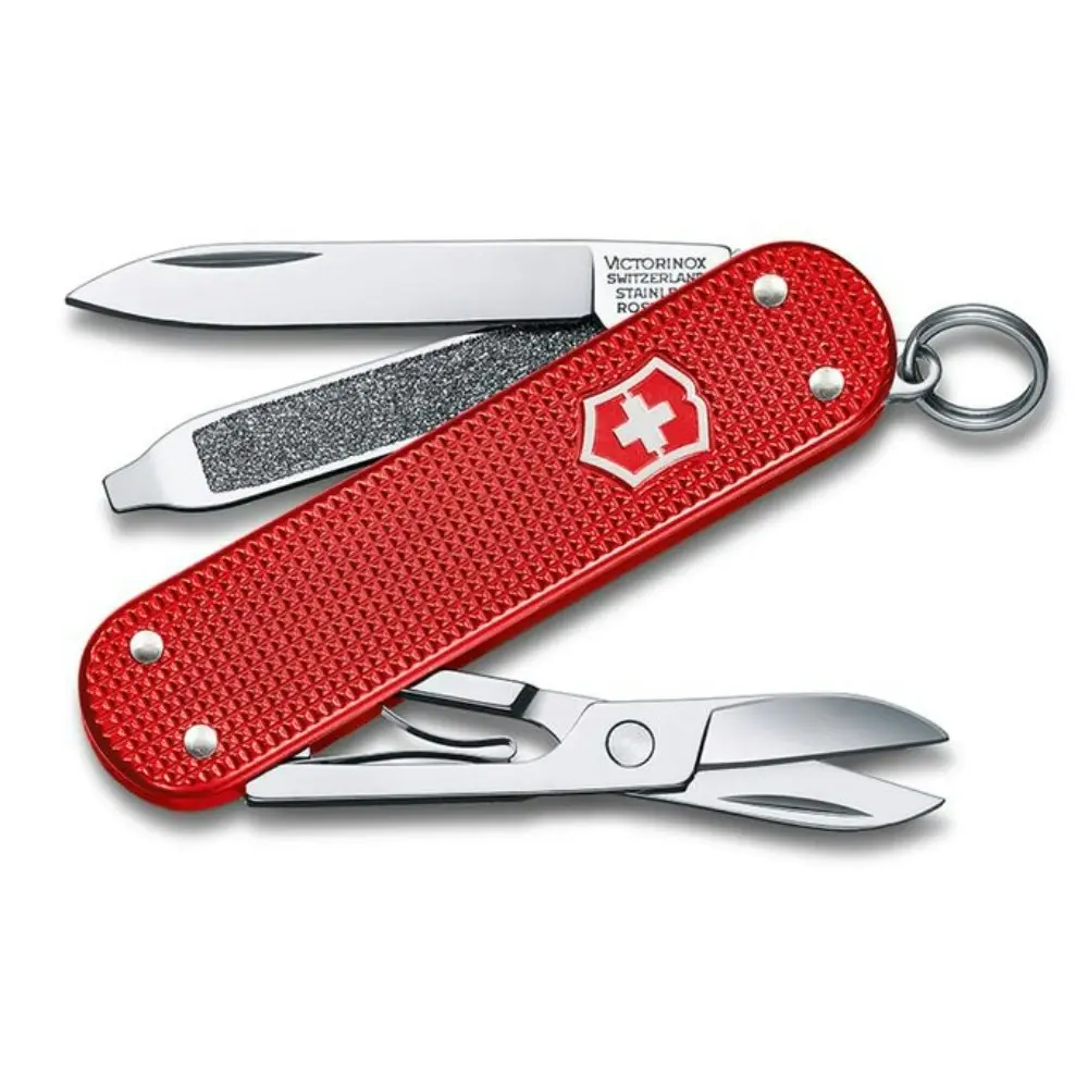 Victorinox Swiss Army Classic SD Alox Pocket Knife | Berry Red - Sports & Outdoor