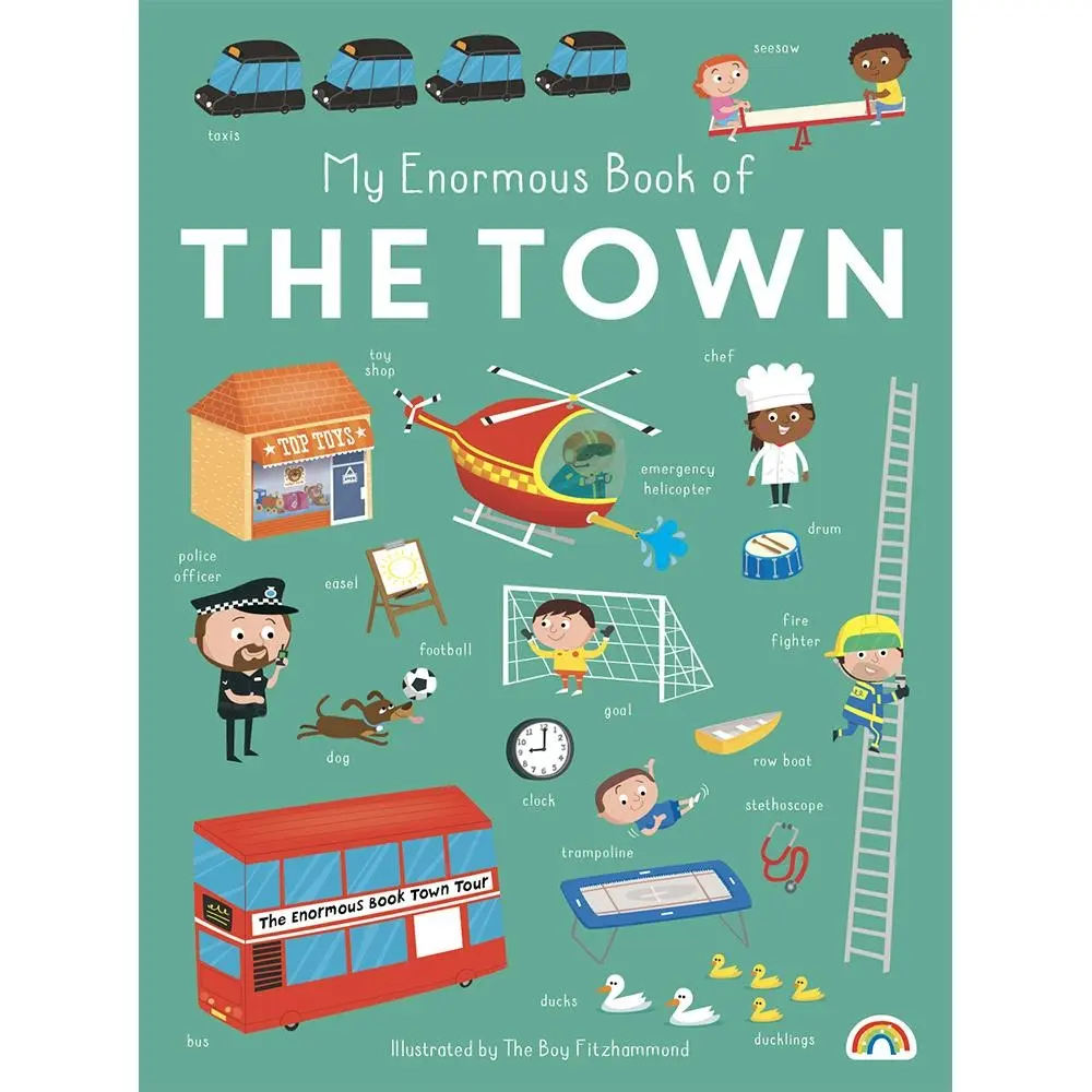 Really Decent Books Enormous Book Of The Town Kids/Children Educational Book 1y+ - Entertainment