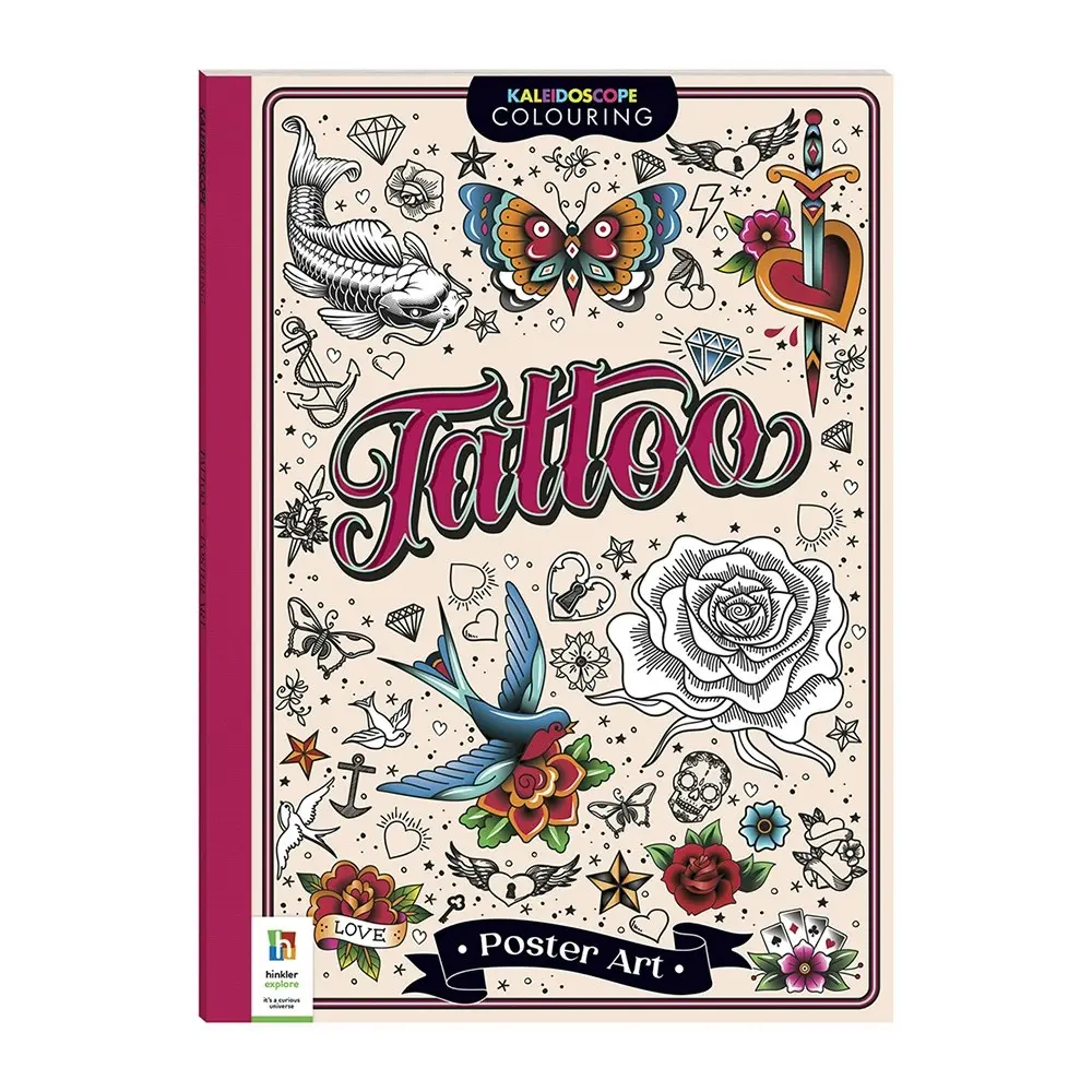 Kaleidoscope Poster Art Tattoo Art Kids/Childrens Art/Craft Book Activity 8y+ - Entertainment