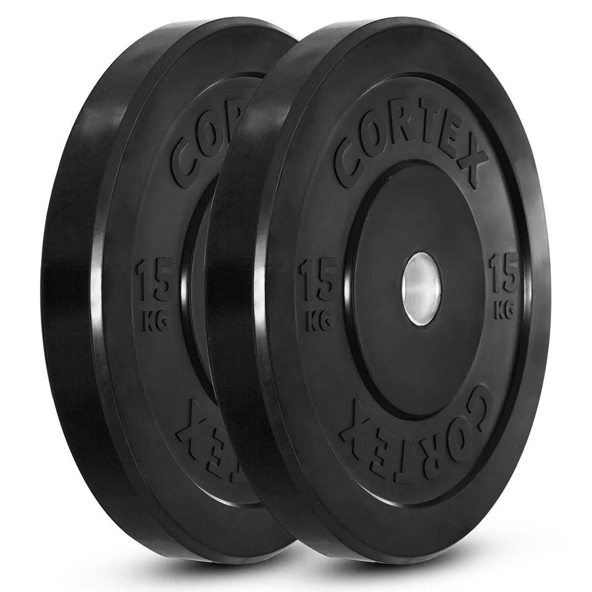 Cortex 15kg Black Series Bumper Plates - Sports & Outdoor