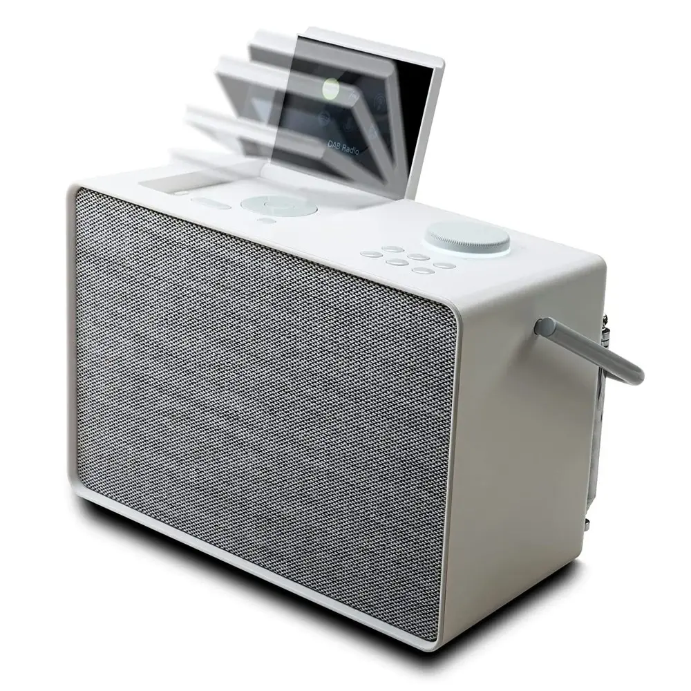 Pure Evoke Play Portable 22.1cm Bluetooth Music System DAB+/FM Radio Cotton WHT - Electronics