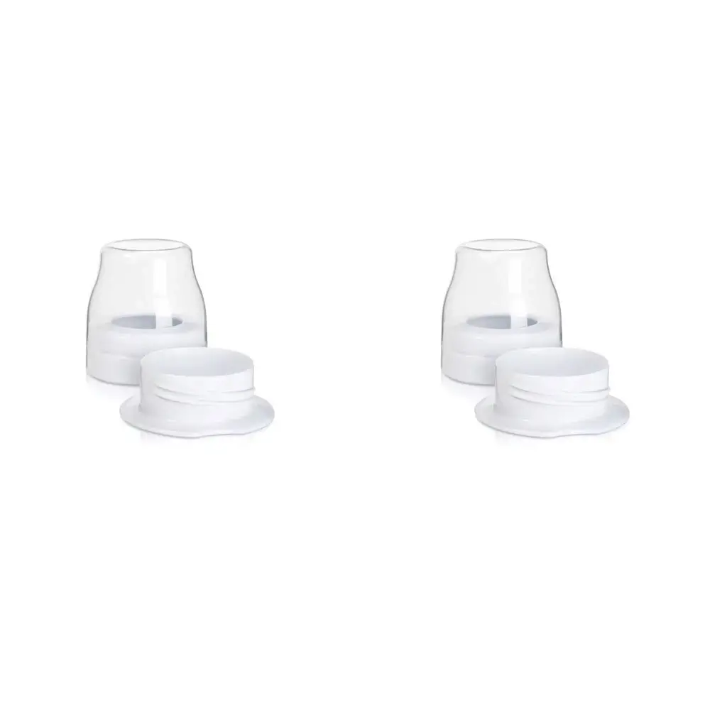 2x 2pc Philips Avent Sterile Teat Travel Pack/Portable Nipple Cover White 18m+ - Baby