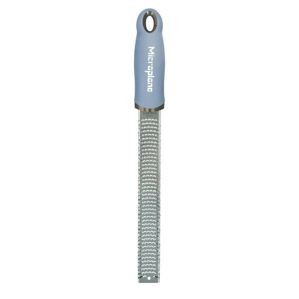 Microplane Premium Lemon/Lime Orange Zester/Grater Stainless Steel Sky Blue - Home & Garden