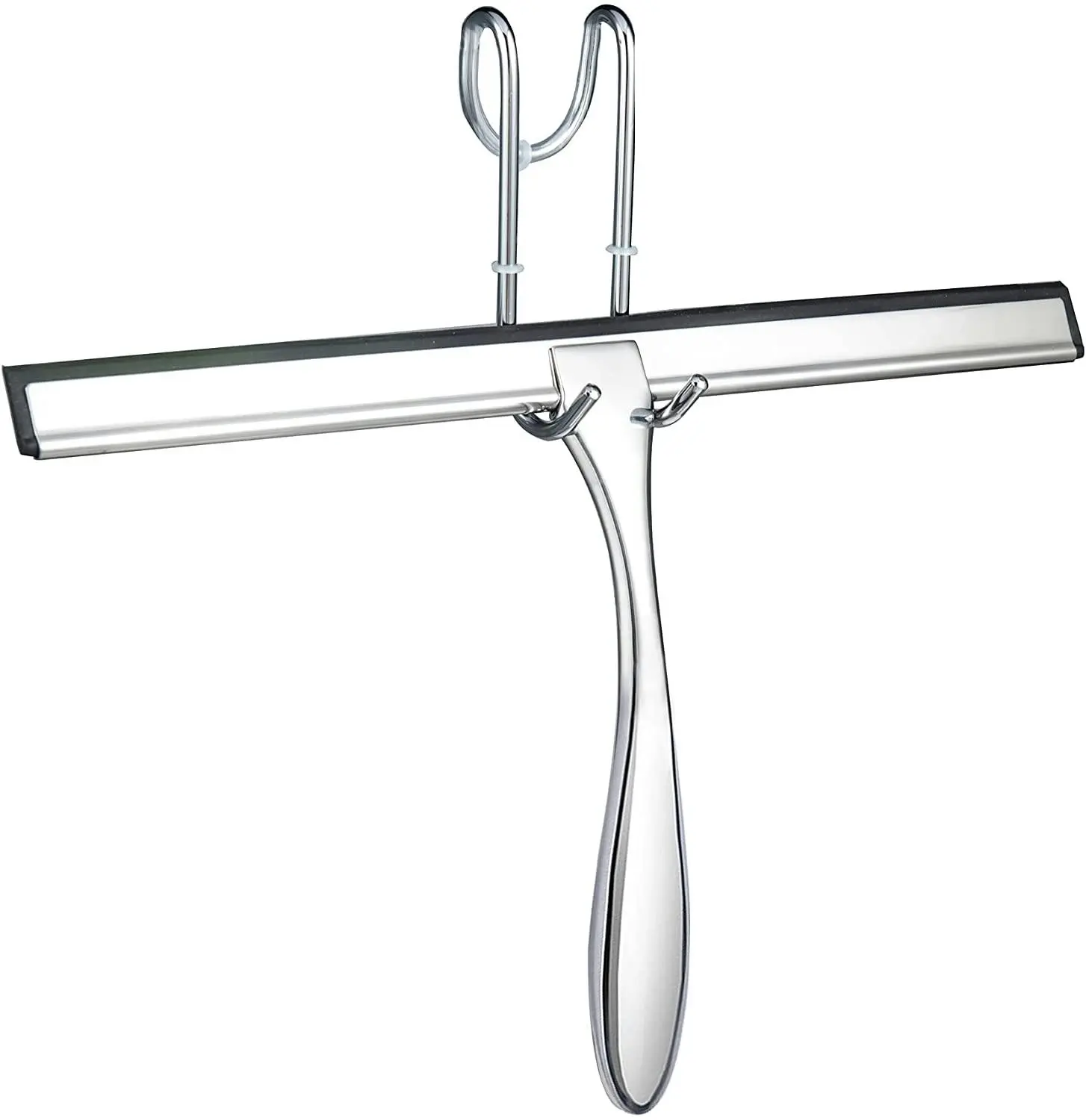 Shower Squeegee with Hook Stainless (32 cm) - Sports & Outdoor