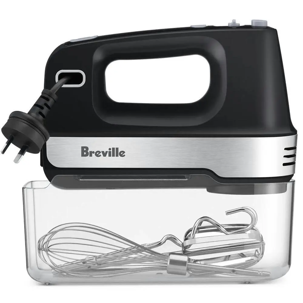 Breville Electric Kitchen Mix and Store Turbo Hand Mixer Matte Black 200W - Home & Garden