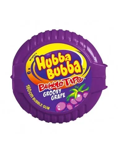 Wrigley Hubba Bubba Bubble Tape Grape x 12 - Groceries