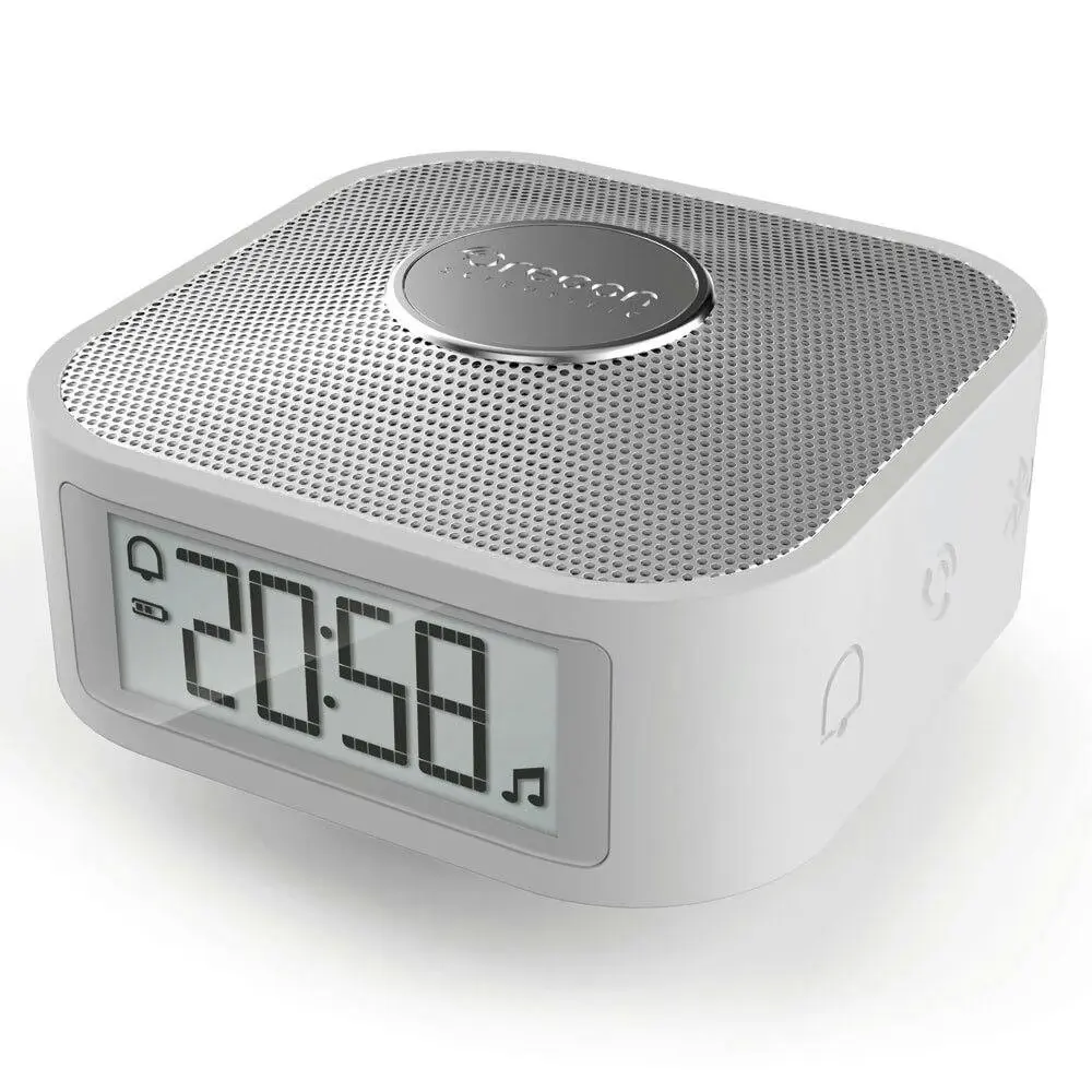 Oregon Scientific 8.5cm Dream Science Smart Bluetooth Alarm/Clock w/Mic Silver - Home & Garden