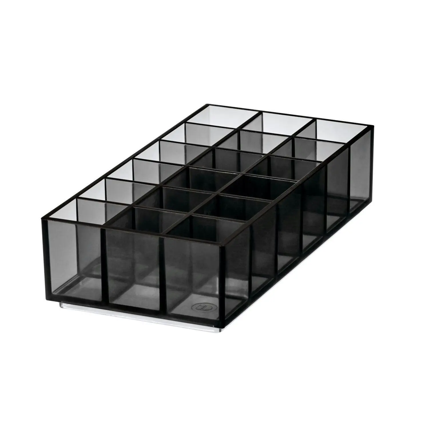 Idesign 20.32x10.16cm Cosmetic Lip Station Lipstick Organiser Smoke/Matte Black - Beauty