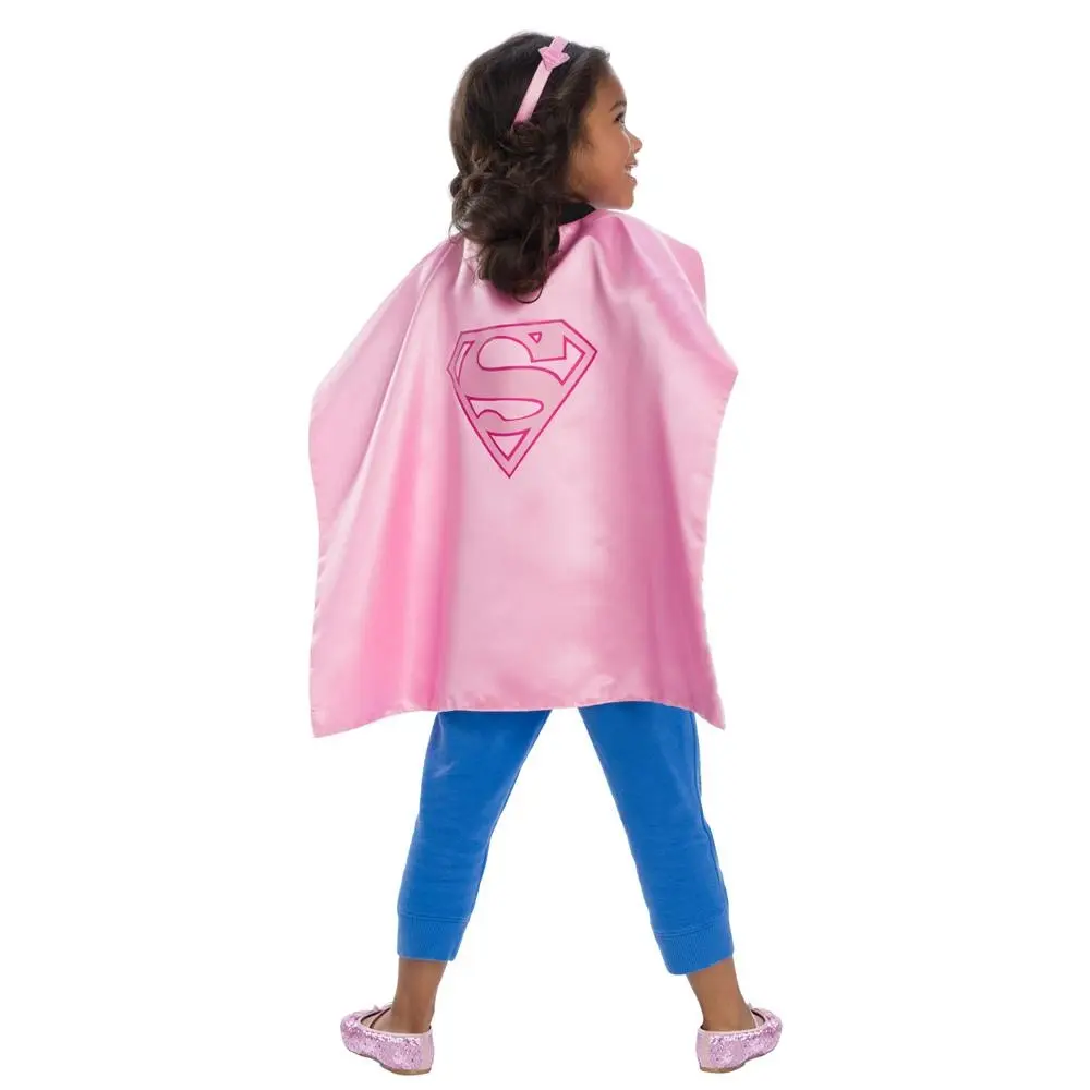 DC Comics Girls Cape/Head Band Set Kids/Children Cosplay Dress-up Party Costume