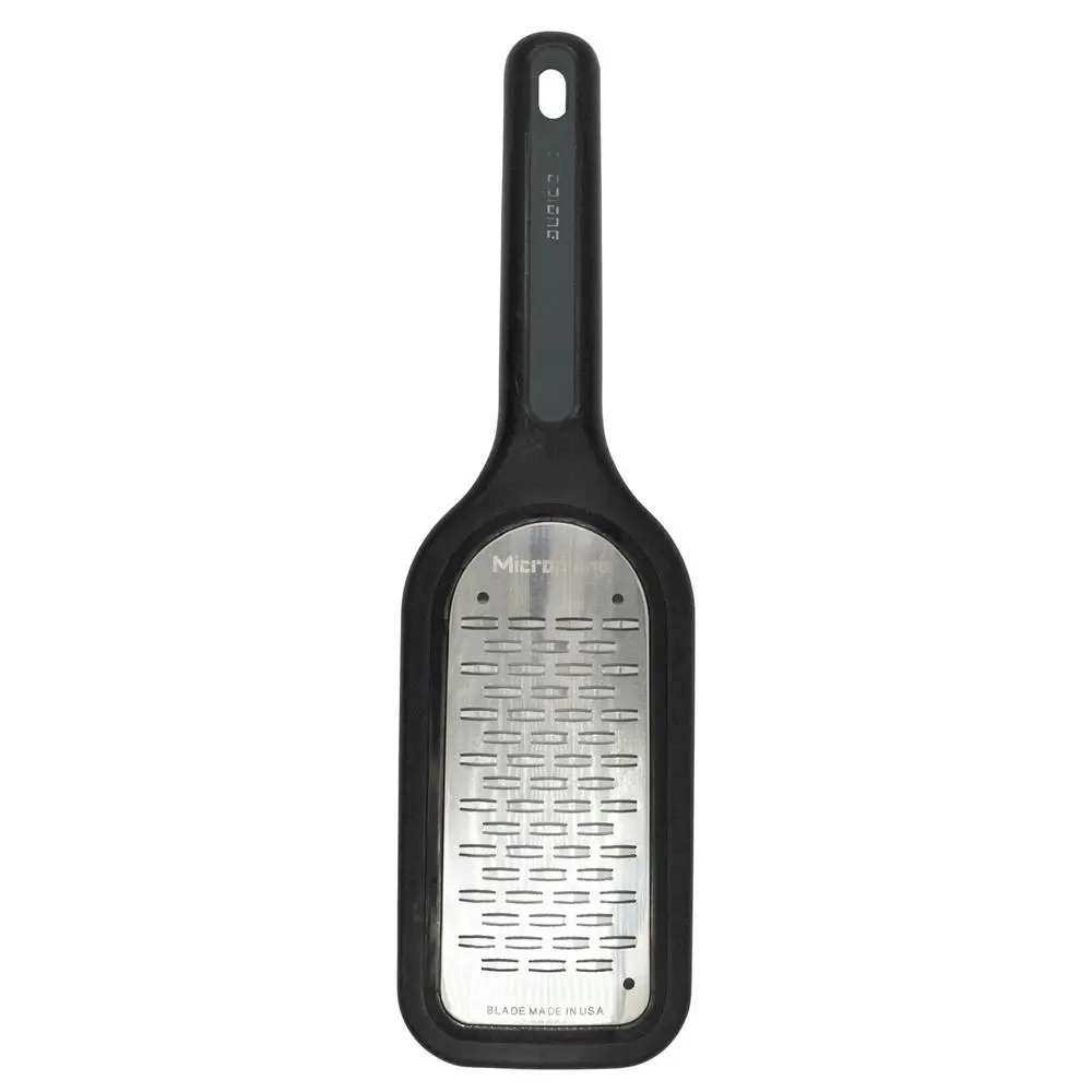 Microplane Select Series 18cm Medium Ribbon Grater Stainless Steel Zester Black - Home & Garden