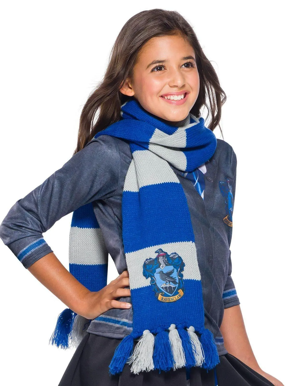 Harry Potter Ravenclaw Deluxe Scarf Adult/Unisex One Size Halloween Costume - Fashion