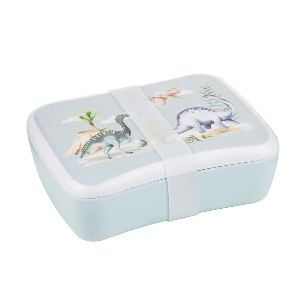 Ashdene Dino Land Kids Melamine Silicone Wrap Band Lunch Prep Food Storage Box - Home & Garden