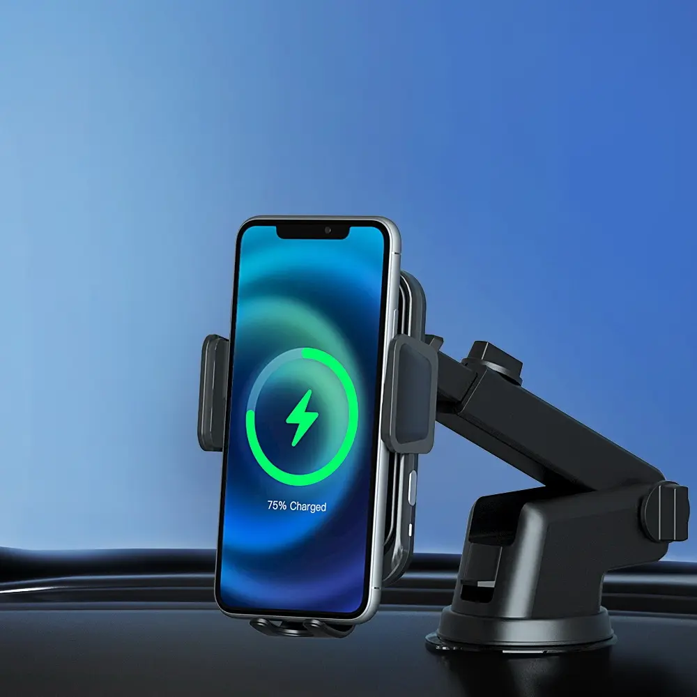 Devanti Wireless Car Charger 15W Fast charging Air Vent Mount Phone Holder - Electronics