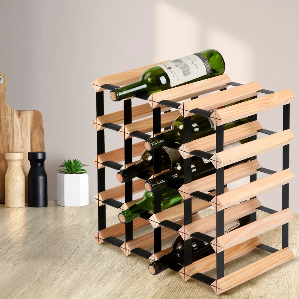 Artiss Wine Rack 20 Bottle - Furniture