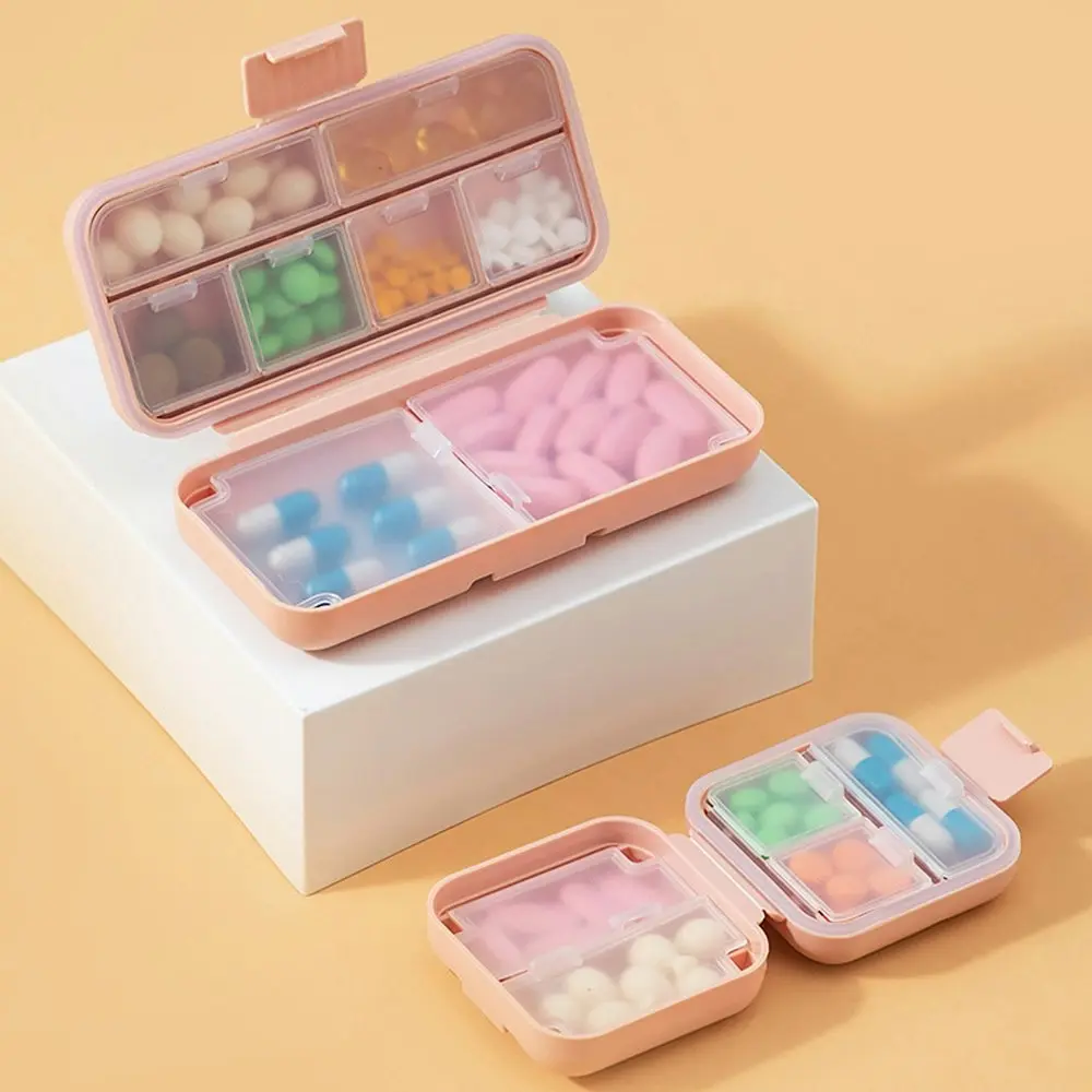 2Pcs Moisture Waterproof Pill Case Vitamin Pill Organizer Portable Pill Box - Home & Garden