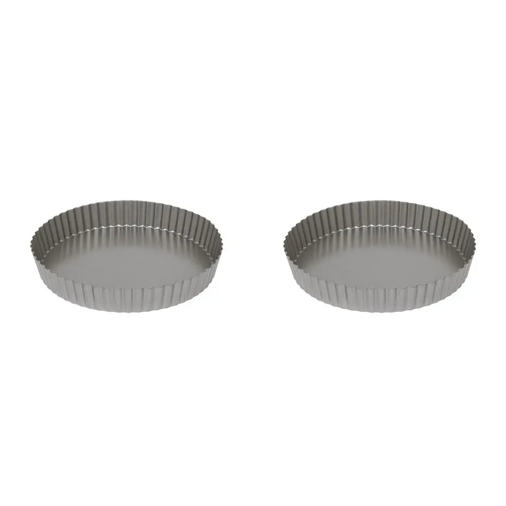 2PK Wiltshire Round Removable Base Non-Stick Quiche/Tart Oven Baking Tin 24cm