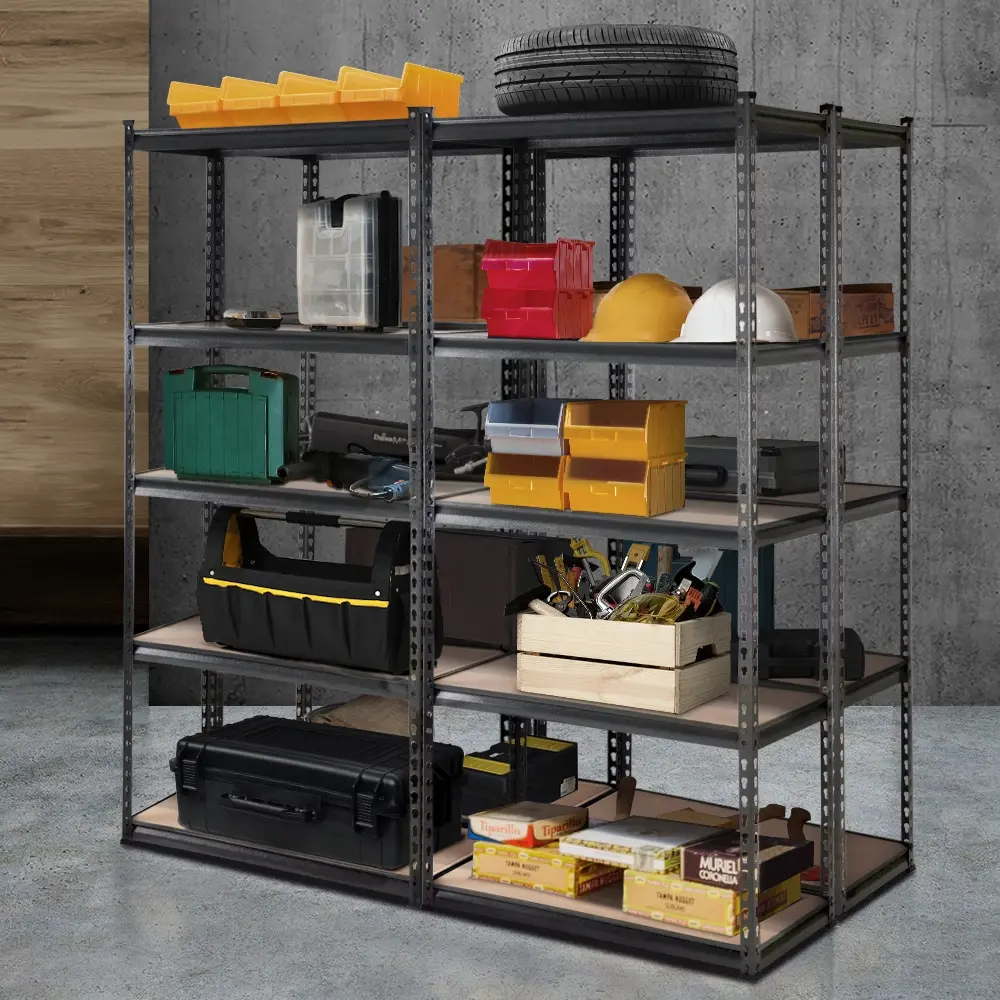 Giantz 4x1.8M Garage Shelving Warehouse Rack Pallet Racking Storage Charcoal - Commercial