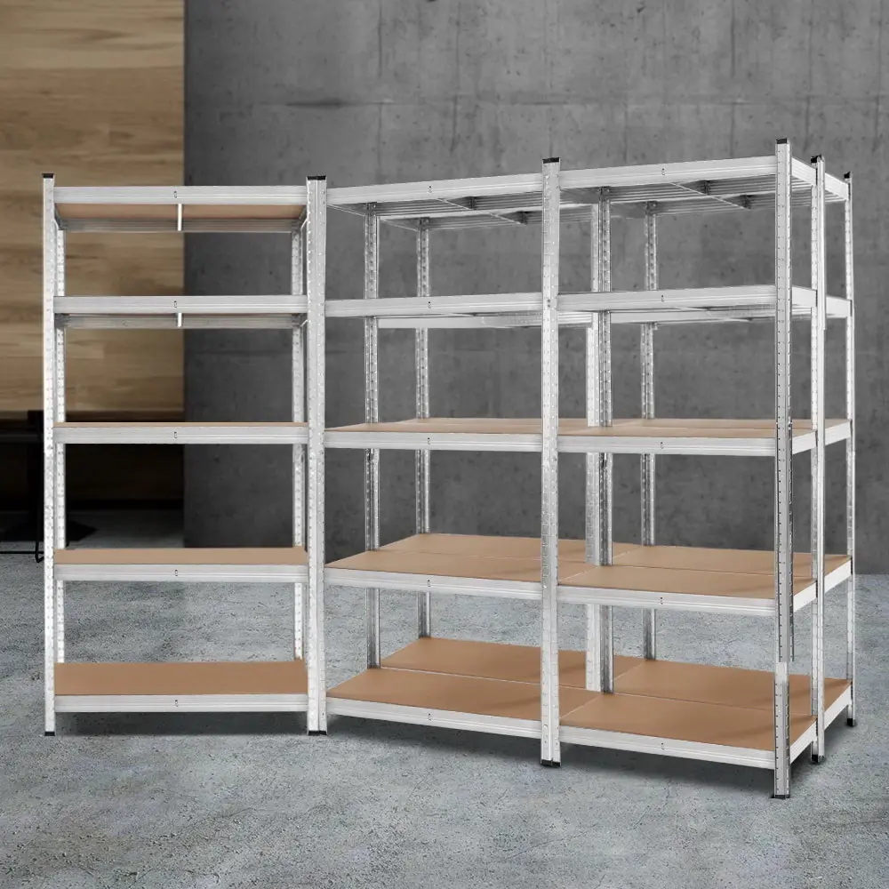 Giantz 5x1.8M Garage Shelving Warehouse Rack Pallet Racking Storage Shelf Silver - Commercial