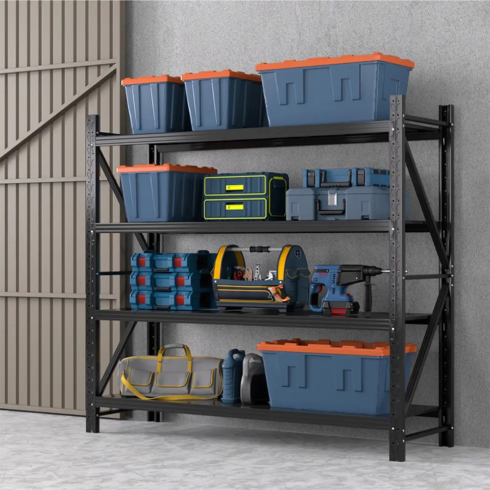Giantz 2Mx1.8M Garage Shelving Warehouse Rack Pallet Racking Storage Shelf Black - Commercial