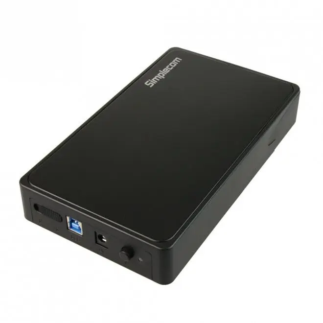 Simplecom SE325 Case Enclosure Cover For 3.5" SATA HDD to USB 3.0 Hard Drive BLK - Electronics