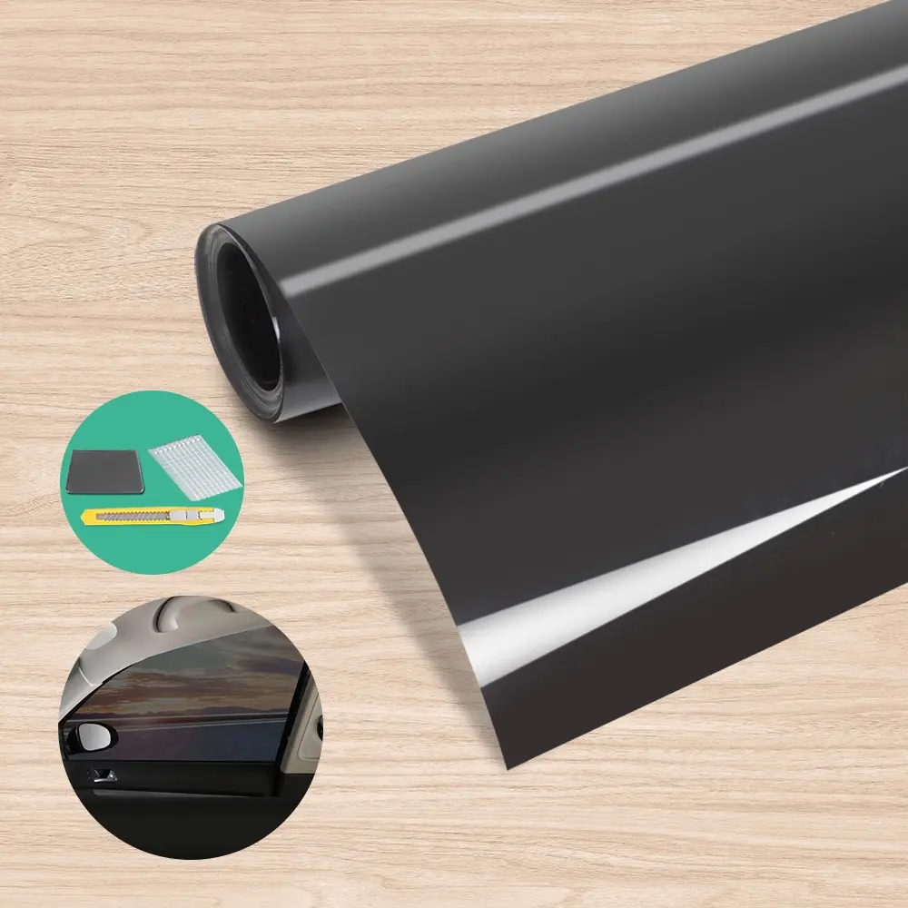 Giantz Window Tint Film Black Roll 15% VLT Home House 76cm X 7m Tinting Tools - Automotive