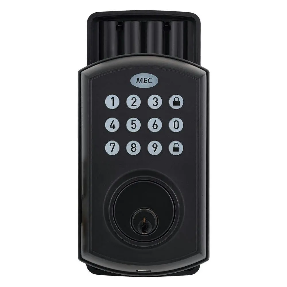 Mec Electronic 50 Code IP54 Smart Home Door Lock Deadbolt Zinc Alloy Matt Black - Hardware
