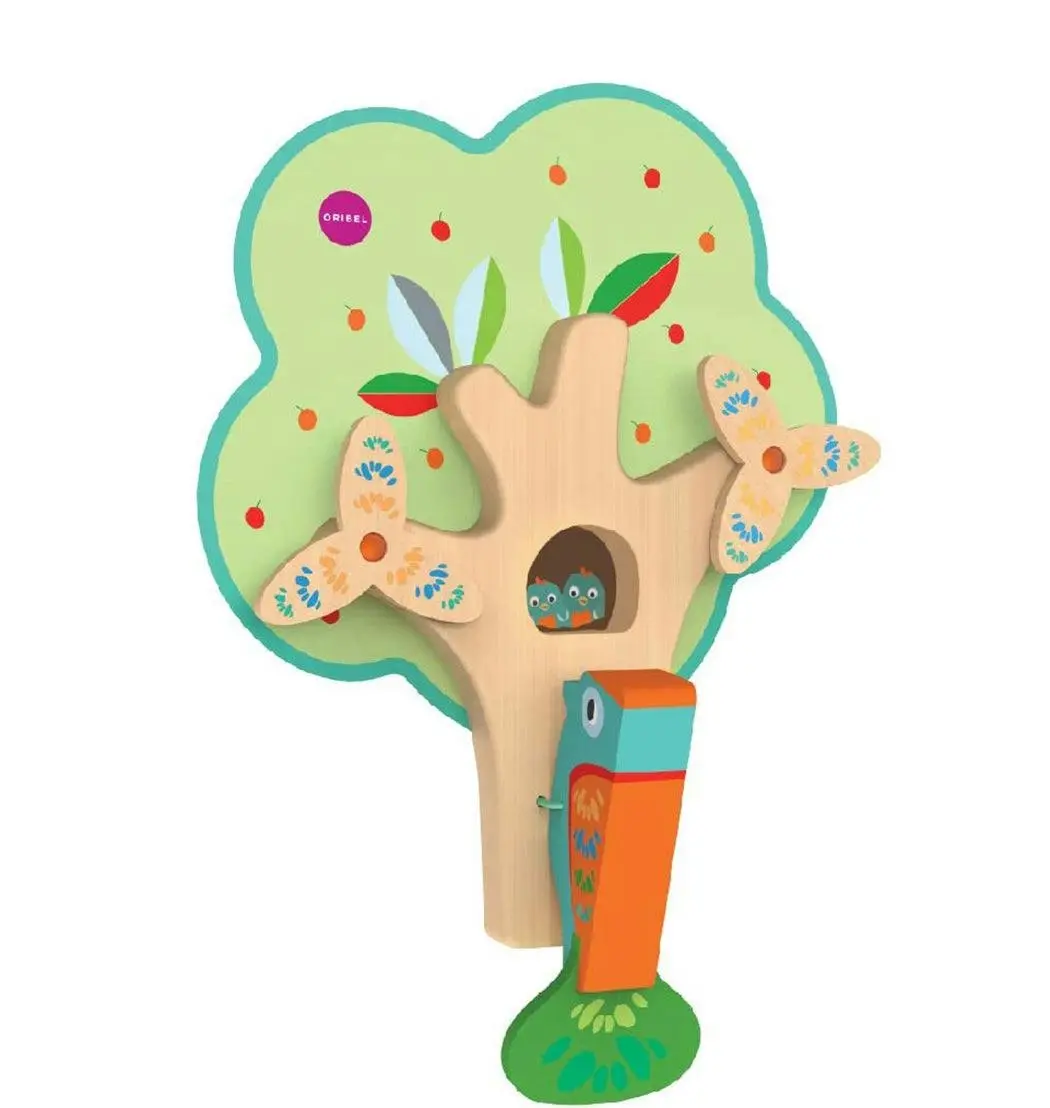 Oribel VertiPlay Wall Toy: Busy Woodpecker knocker - Toys & Games