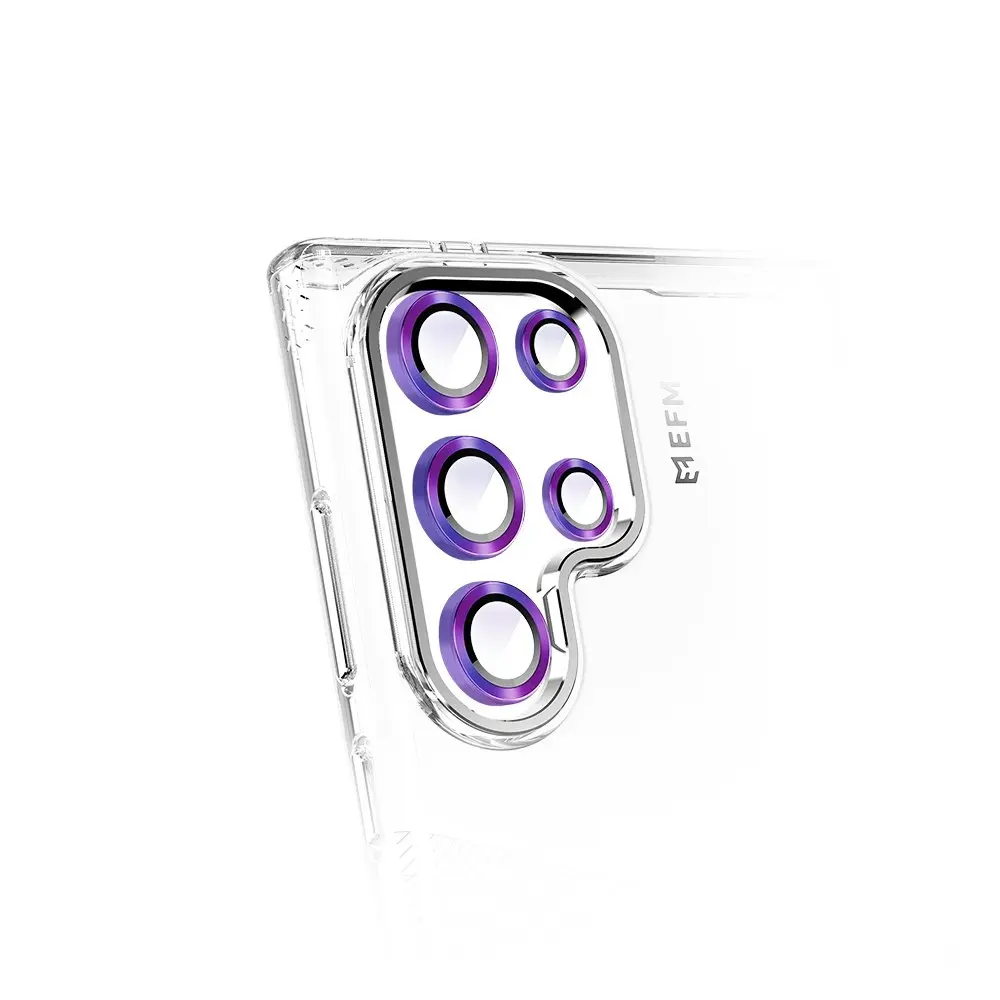 EFM Glass Mobile Camera Lens Armour For Samsung Galaxy S24 Ultra Rainbow Nirvana - Electronics