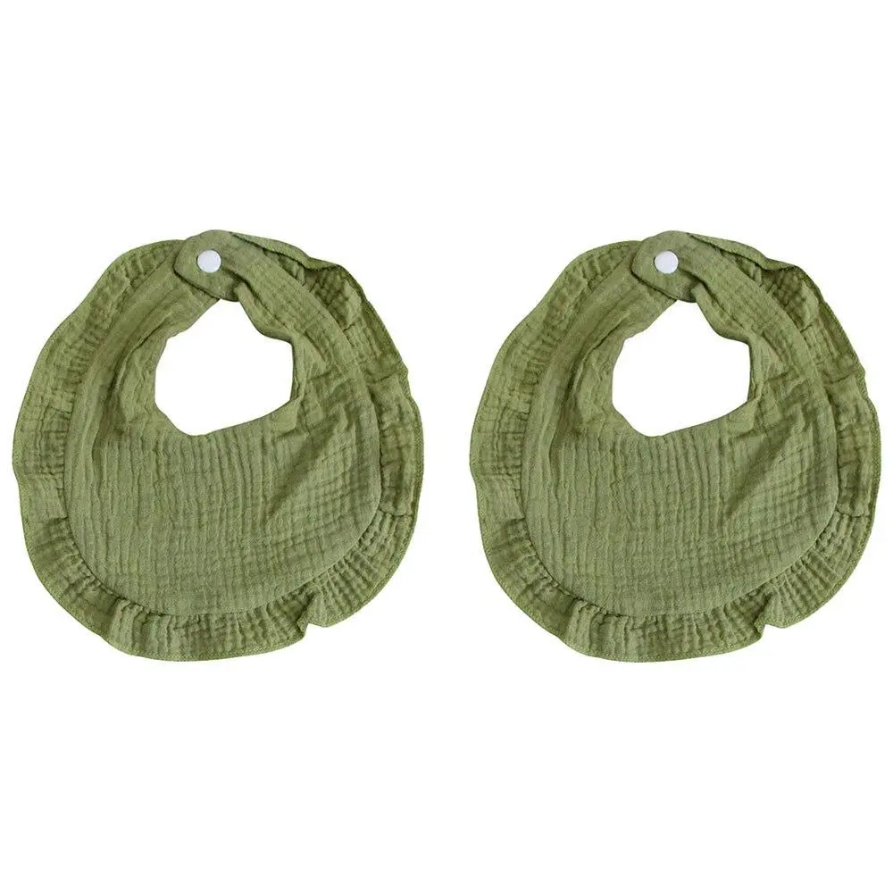 2x LVD Cotton Infant/Baby/Toddler Drool/Feeding Bibs Waterfall 35x21cm Assorted