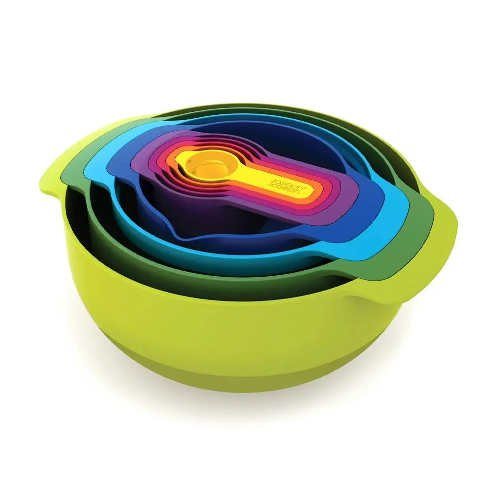 9pc Joseph Joseph Nest Food Preperation Bowl/Colander/Sieve Set Multi Colour - Home & Garden