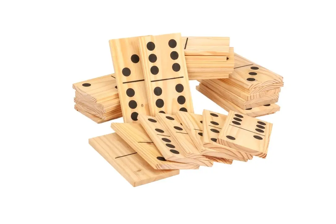 Mega Outdoor Dominoes Game Set with 28 Pieces 30cm - Sports & Outdoor