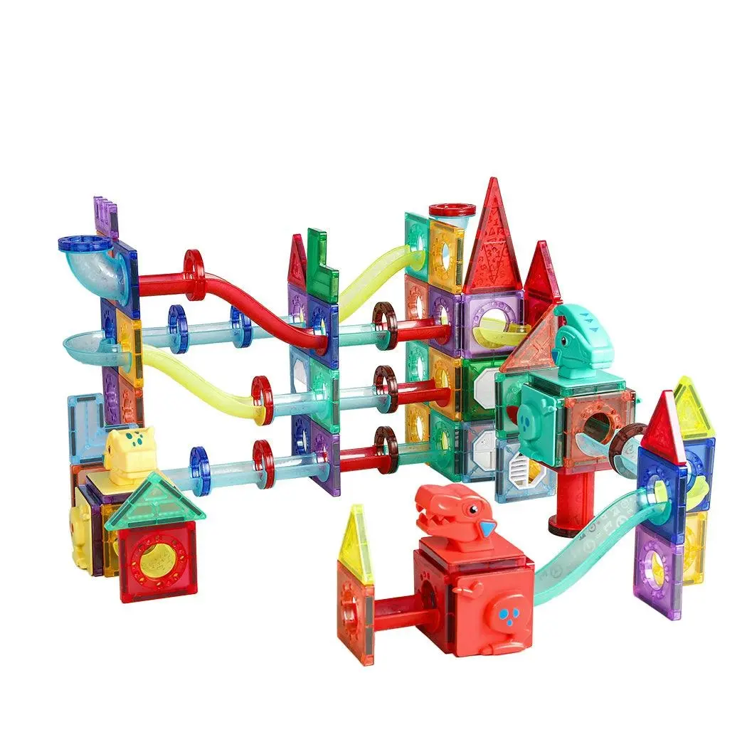 Kids 170Pcs Magnetic Tiles Blocks Dinosaur STEM Building Toy Children Gift Play - Toys & Games