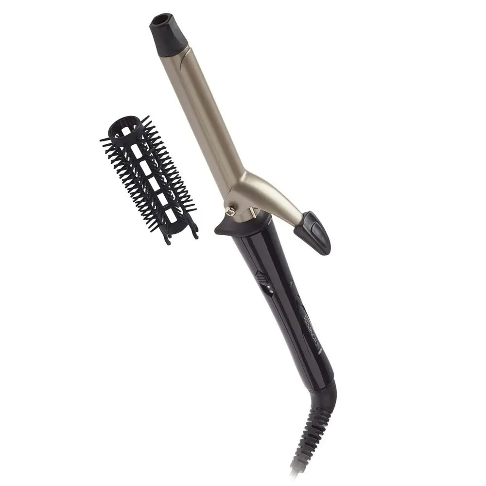 Remington 19mm Pro Curls Ceramic Hair Wand Styling Curler/Curling Iron Black - Beauty