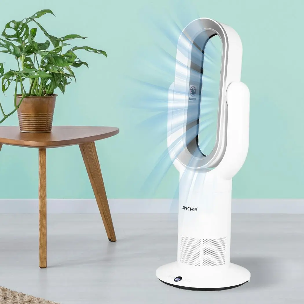 Spector Bladeless Fan Electric Cooler 2 In 1 Air Cool Sleep Timer Remote Control - Home & Garden