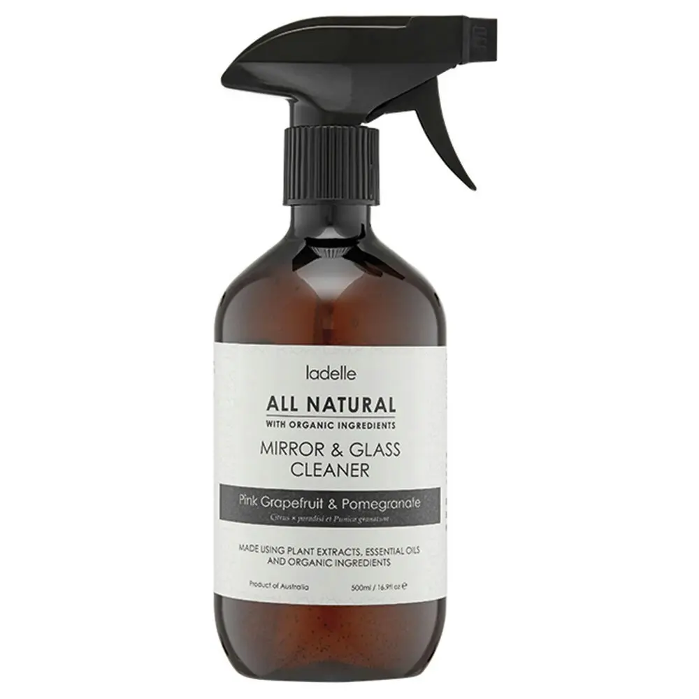 Ladelle All Natural Plant Grapefruit/Pomegranate 500ml Home Mirror/Glass Cleaner - Home & Garden