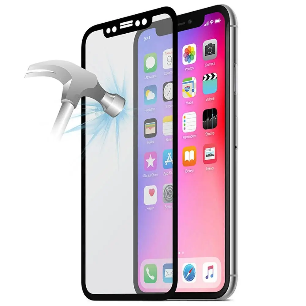 Gecko Tempered Glass Premium Screen Guard Cover Protector for Apple iPhone X/XS - Electronics
