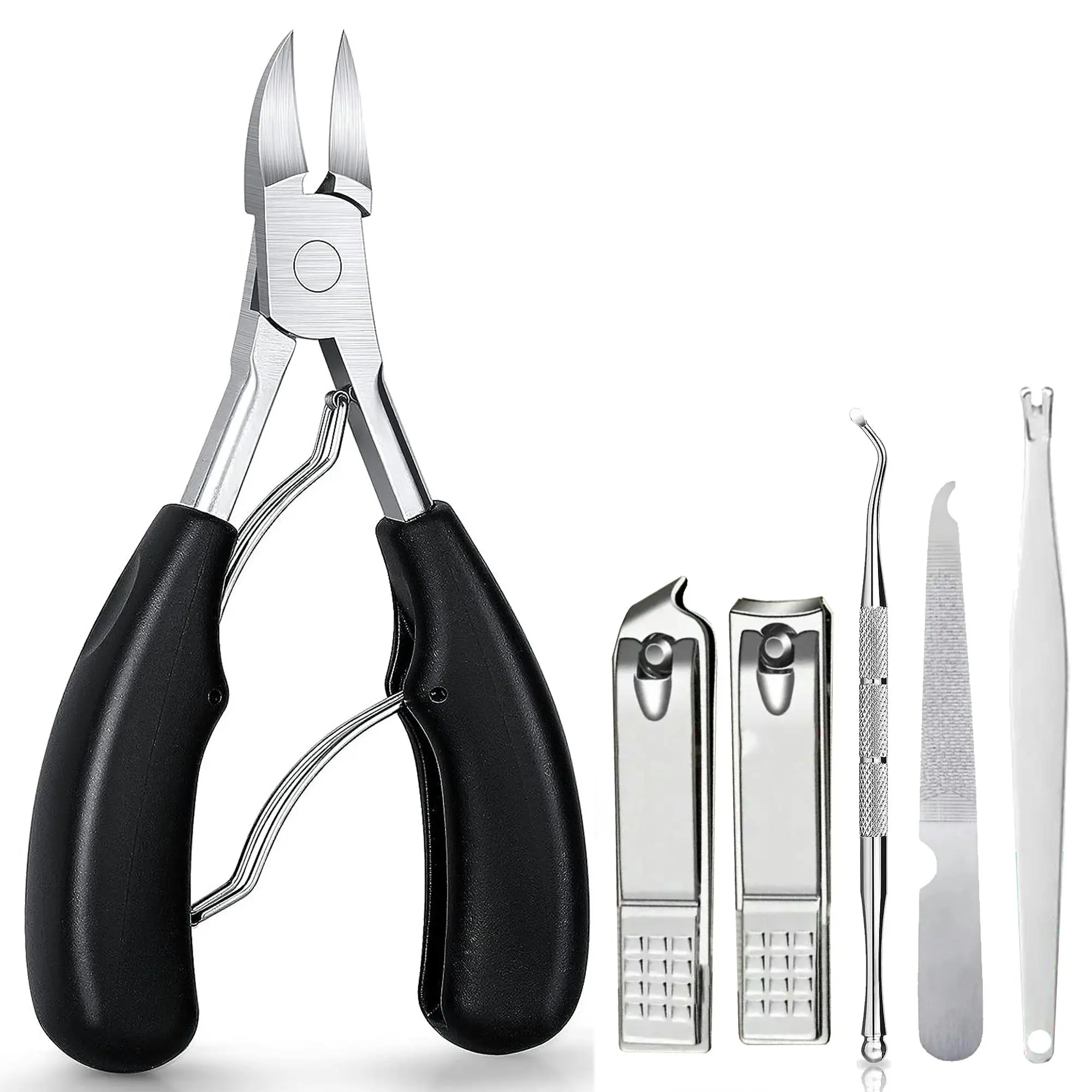 Professional Toe Nail Clipper Set Toenail Tool Cutter Eagle Beak Ingrown Thick Nail Cut Seniors Podiatrist - Beauty