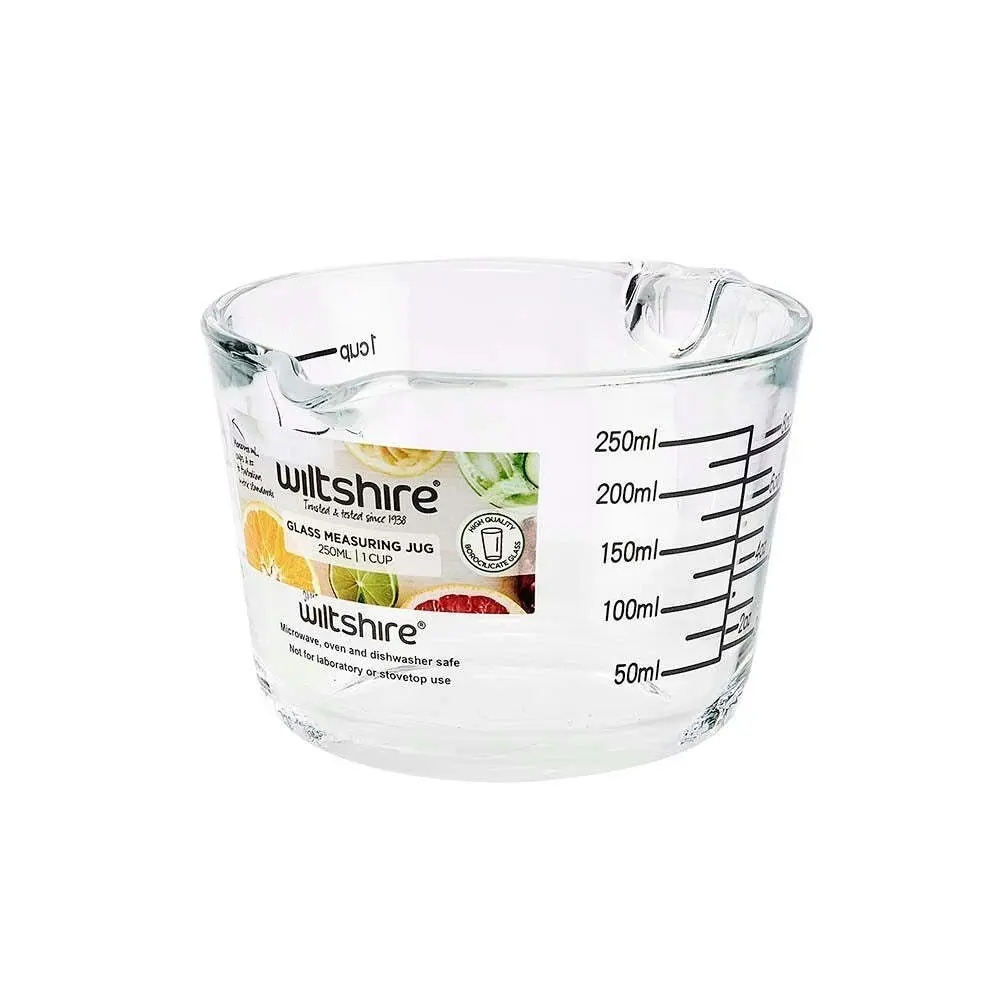 Wiltshire Essential Kitchen Cookware/Bakeware Glass Measuring Jug 250ml/1 Cup - Home & Garden