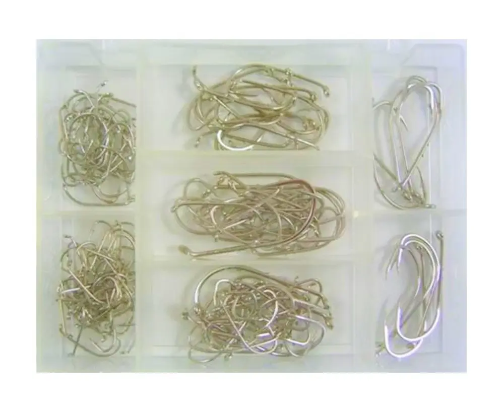 Surecatch 140 Piece Assorted Baitholder Fishing Hook Pack in Tackle Box - Sports & Outdoor