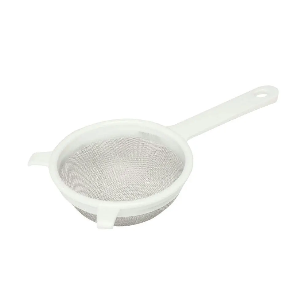 Wiltshire Plastic Fine Mesh Manual Kitchen Sieve Strainer 12.5cm White - Home & Garden