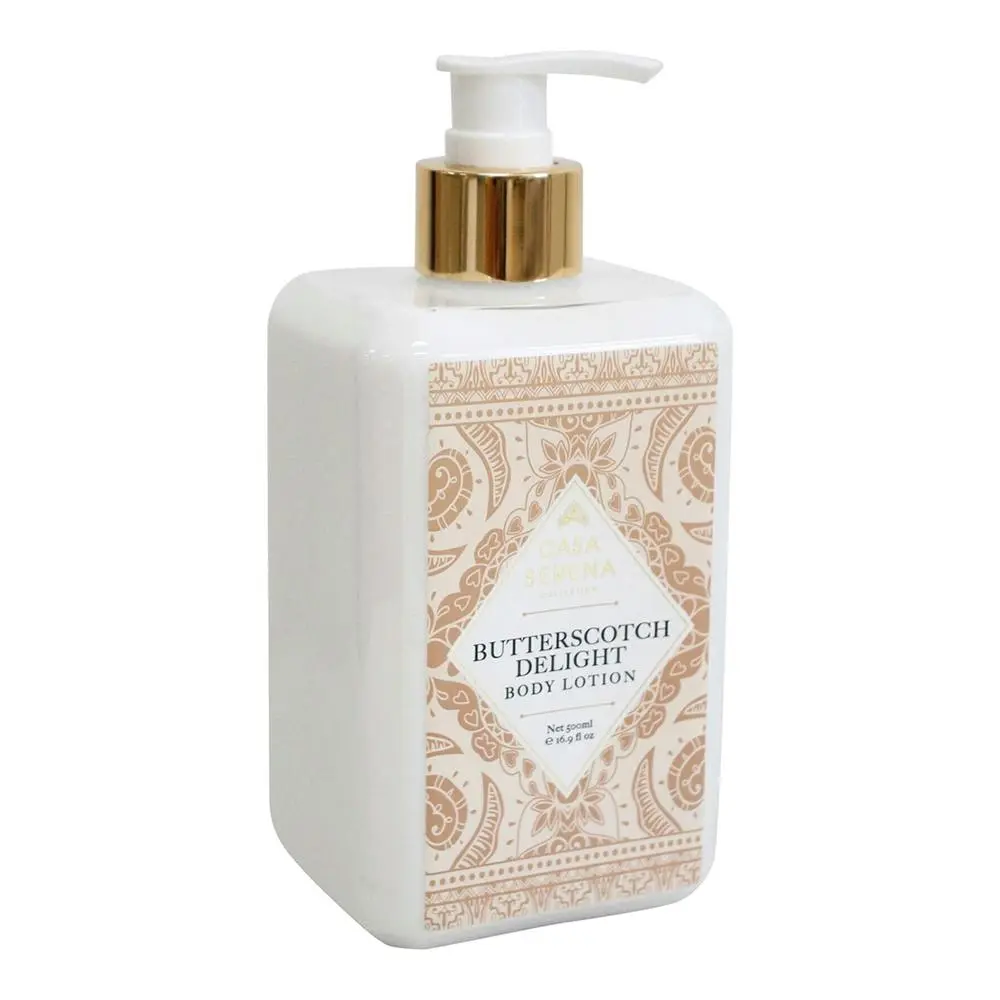 Casa Serena 500ml Body Lotion/Moisturiser Skin Moisturising Cream Butterscotch - Beauty