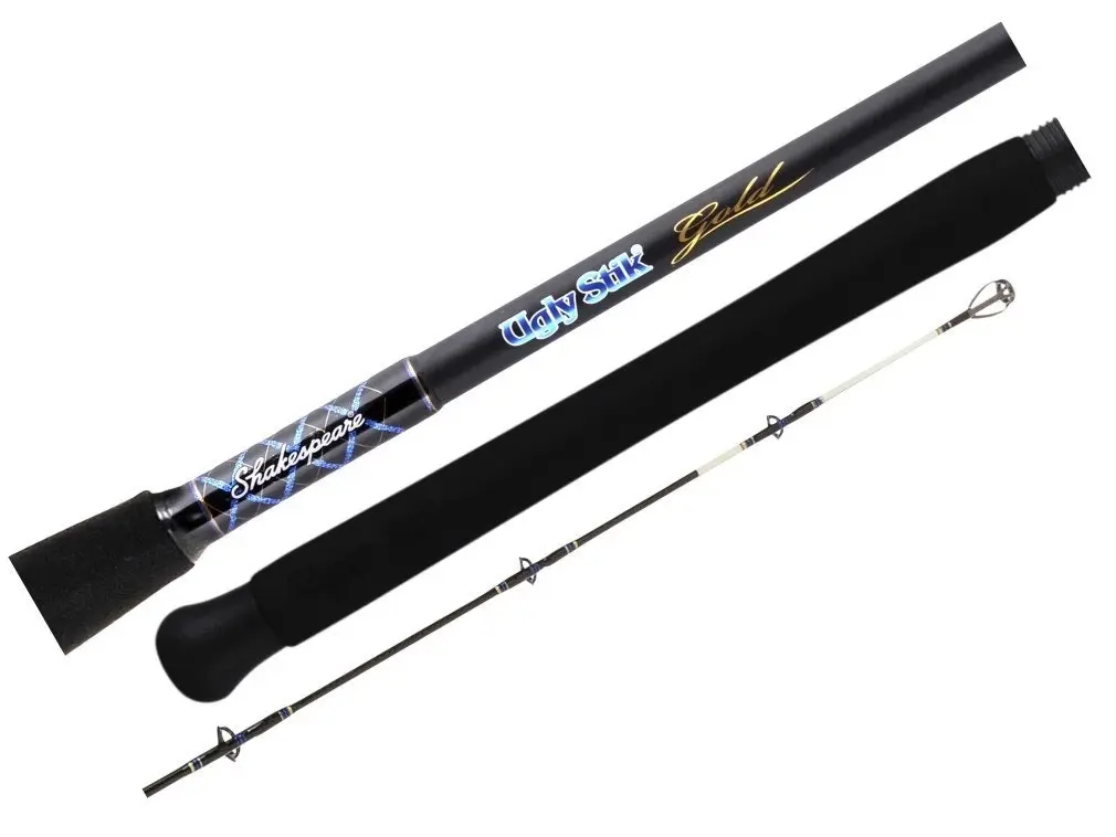 8ft Ugly Stik Gold 6-10kg Spinning Fishing Rod - 2 Piece Spin Rod